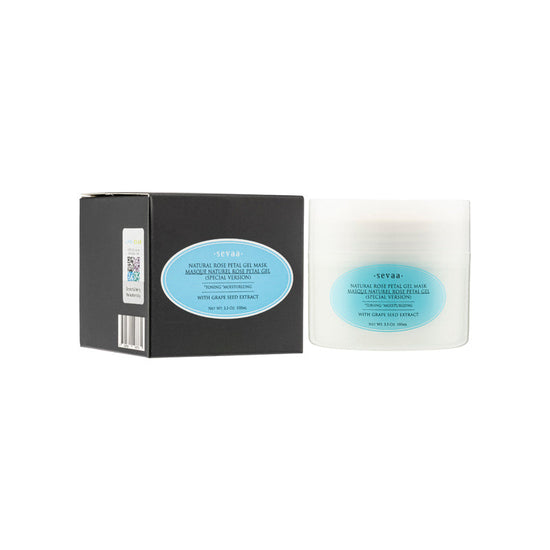 Masker Gel Kelopak Mawar Asli (dengan ekstrak biji anggur) 100ml