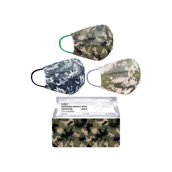 Disposable Medical Mask - Artistic Camo 30piece