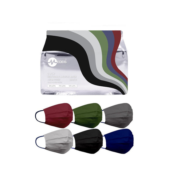 Disposable Medical Mask Greyscale 30pcs