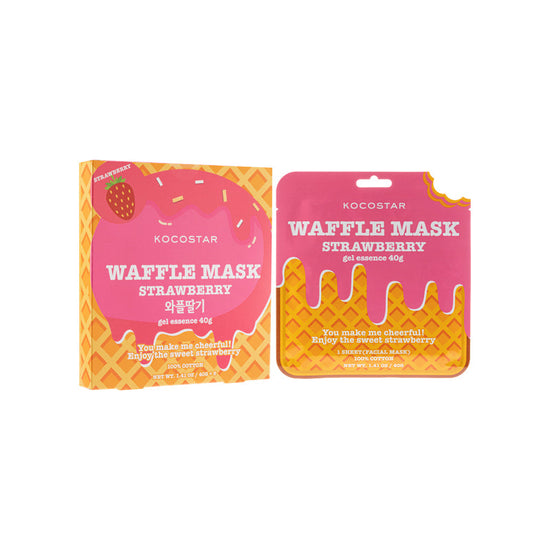 Waffle Mask Strawberry 5pcs