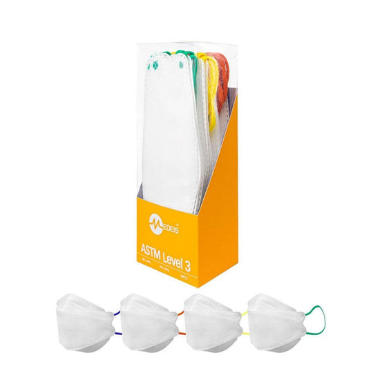 Topeng Perubatan Pakai 4D - Putih 20pcs