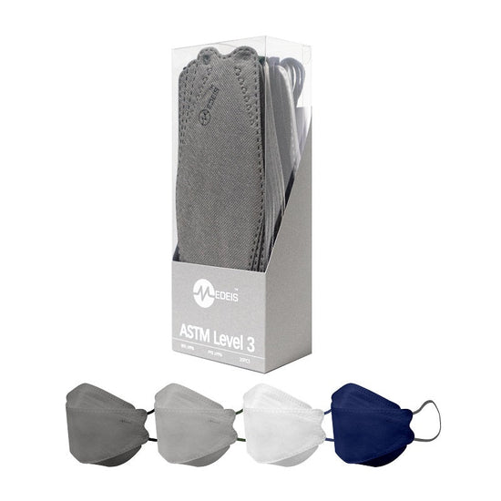 Topeng Perubatan Pakai 4D - Skala Kelabu 20pcs