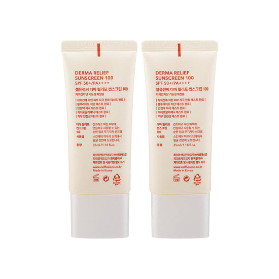 Derma Relief Sunscreen 100 SPF50+/PA++++ Set Duo 2pcs