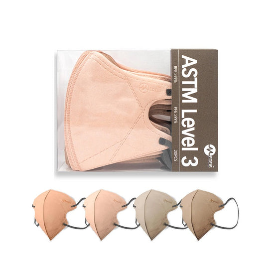 Topeng Perubatan Pakai 3D - Champagne 20pcs