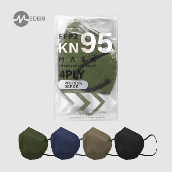KN95/FFP2 4-PLY Topeng Pelindung Jungle 20pcs