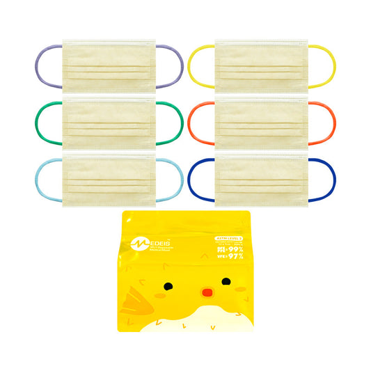Disposable Medical Baby Mask Yellow 30piece