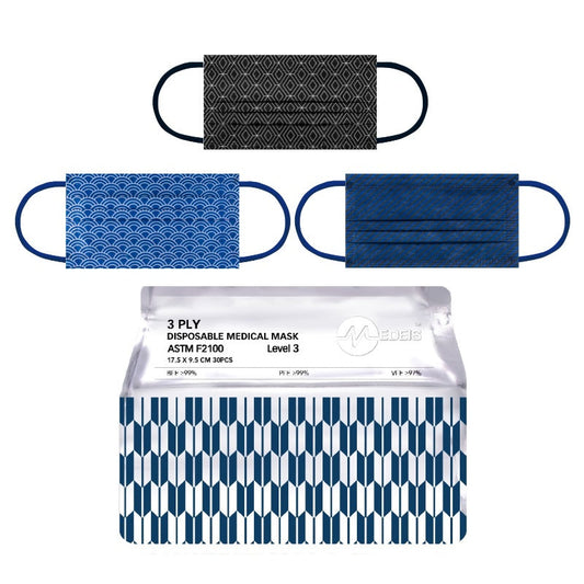 Disposable Medical Mask Pattern Circular Sector SUMO 30pcs