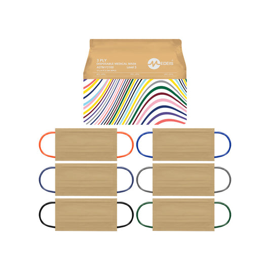 Disposable Medical Mask Beige 30pcs