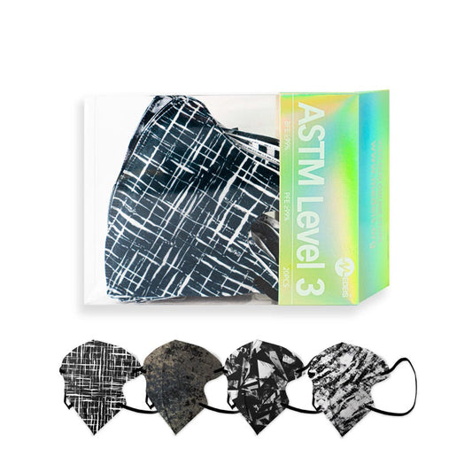 Topeng Perubatan Pakai 3D - Abstrak Gelap 20pcs