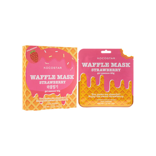 Waffle Mask Strawberry 5pcs