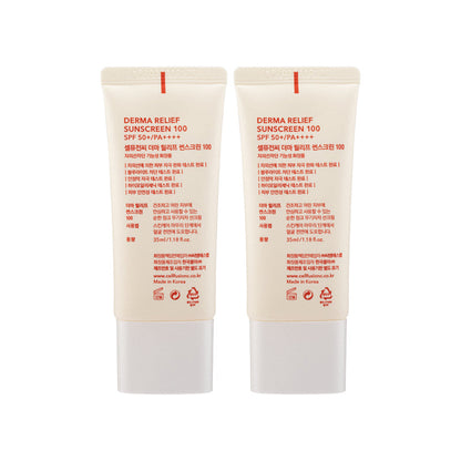 Derma Relief Sunscreen 100 SPF50+/PA++++ Set Duo 2pcs