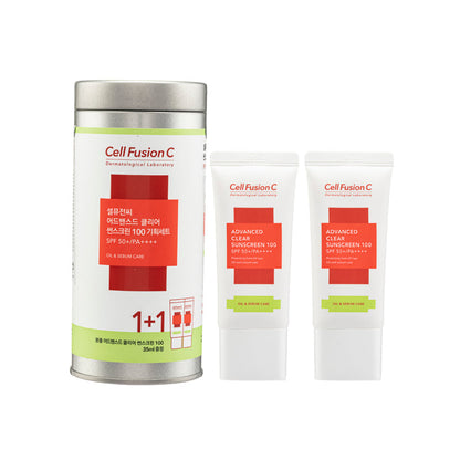 Advanced Clear Sunscreen SPF50PA++++ Set 2 helai