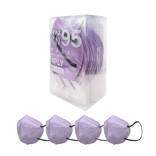 KN95/FFP2 Topeng Pelindung 4 Lapis Lilac Bogel 20pcs